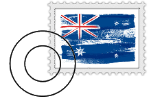 Australian flag stamp